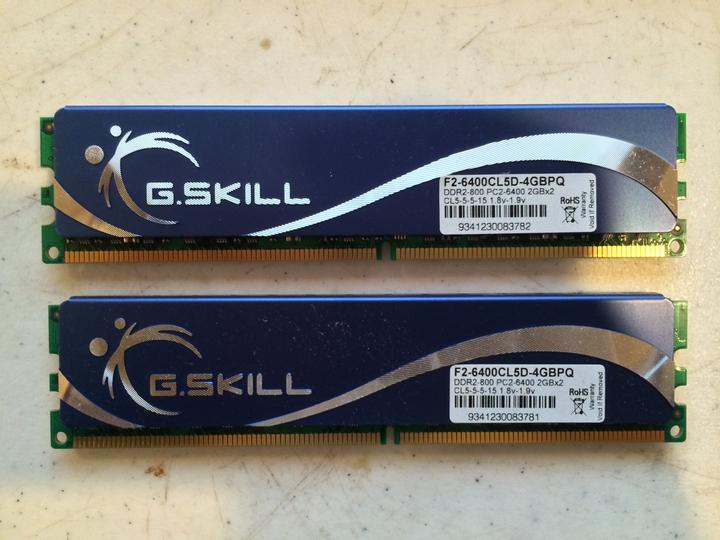 Actual product image G.Skill Performance (2 x 2GB, 800 MHz, DDR2-RAM, DIMM)