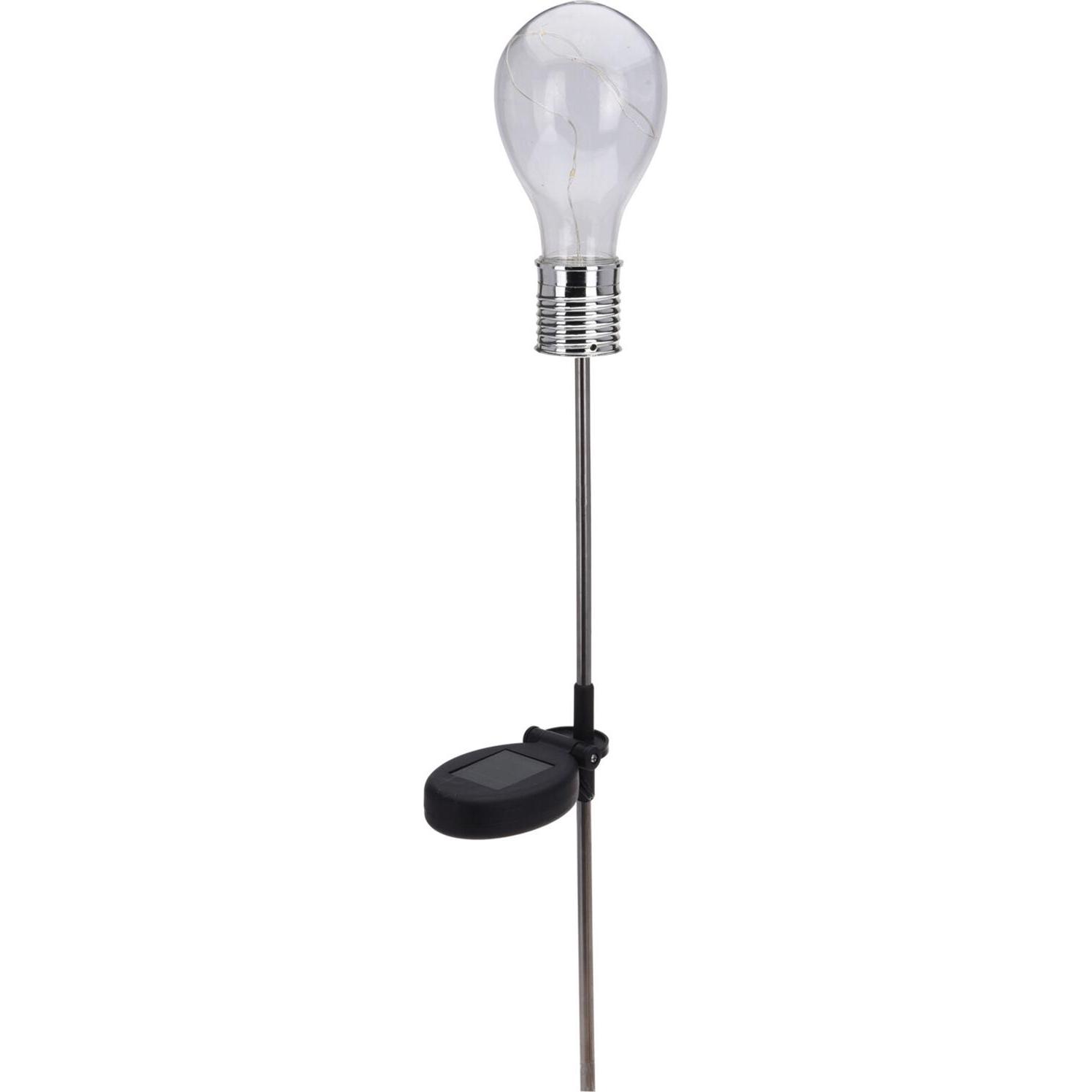 Koopman, Gartenbeleuchtung, Solarlampe LED Glühbirnenform