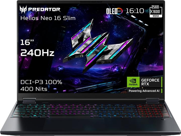 Immagine prodotto Acer Predator Helios Neo 16 AI PHN16S-71-92GE Gaming 16.0" WQXGA OLED Intel - Core Ultra 9 -... (16", Intel Core Ultra 9 275HX, 32 GB, 1000 GB, DE)