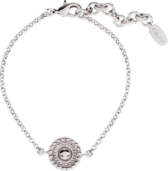 Immagine prodotto Steinkult Bracciale "Mandala (20 cm, Ottone placcato argento sterling)