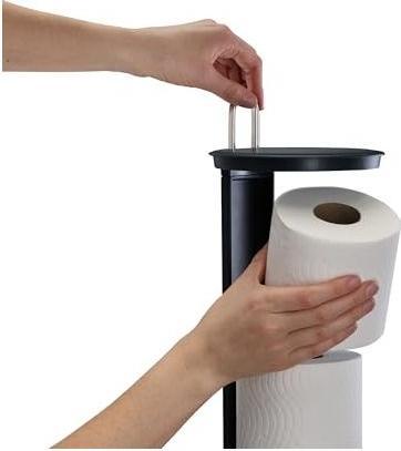 Actual product image Joseph Joseph EasyStore Luxe toilet roll holder stainless steel concealed