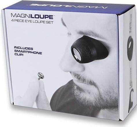 Actual product image Carson Watchmaker's loupe set with smartphone adapter