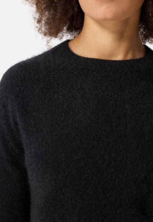 Immagine prodotto Cash-Mere Brushed Kaschmir Rundhals Pullover mit Seitenschlitzen (M)