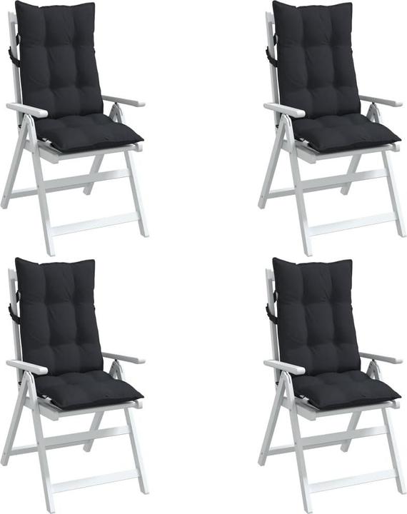 Produktbild vidaXL Hochlehner-Auflagen 4 Stk. Oxford-Gewebe (120 x 50 x 7 cm)