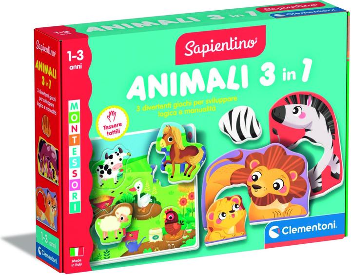 Actual product image Clementoni Montessori - Animals 3in1