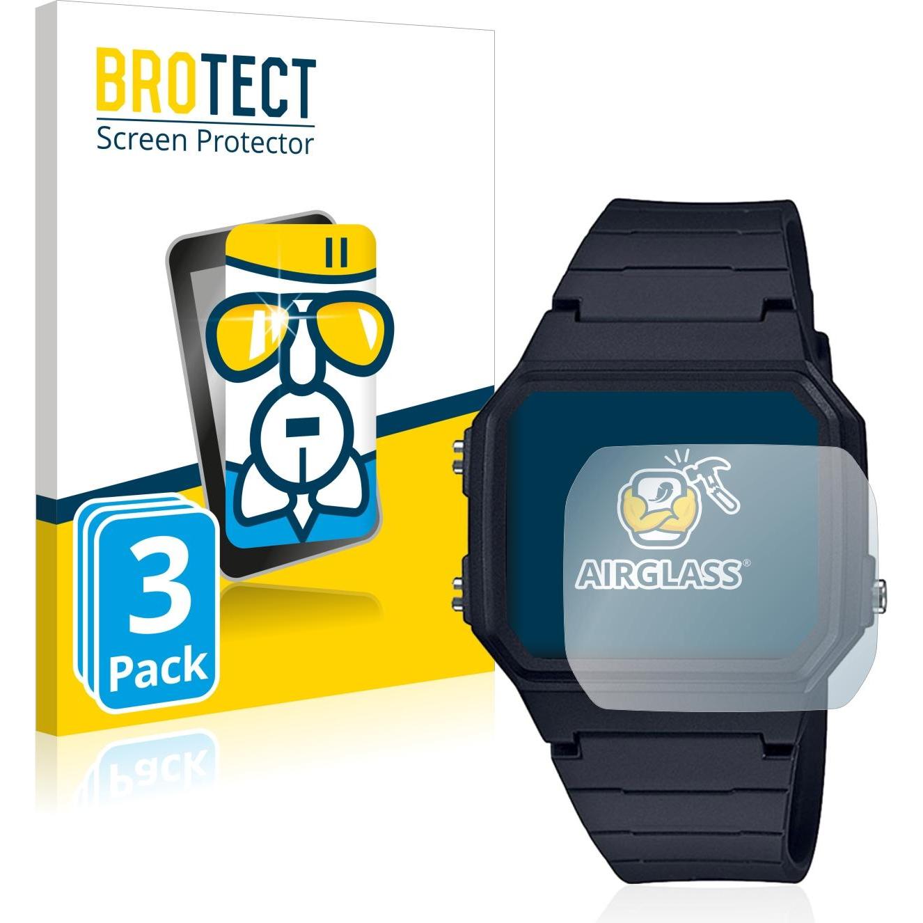 BROTECT AirGlass Panzerglasfolie, Smartwatch Schutzfolie, Transparent