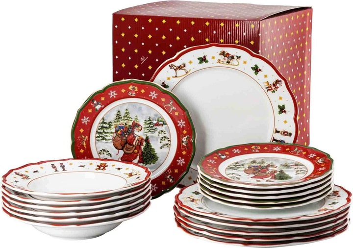 Immagine prodotto Tellerset 18tlg.Wintertime rot (18 Pezzo/i)