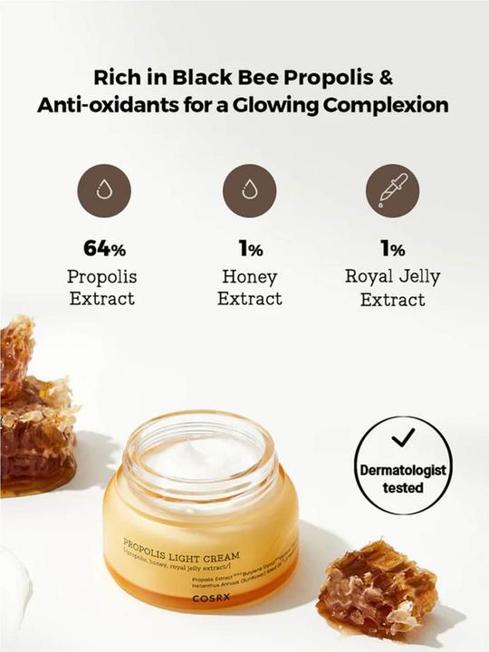 Produktbild Cosrx Full Fit Propolis Light Cream (65 ml, Tagescreme)