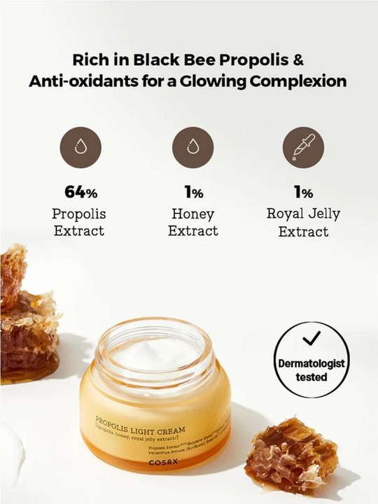 Actual product image Cosrx Full Fit Propolis Light Cream (65 ml, Day cream)