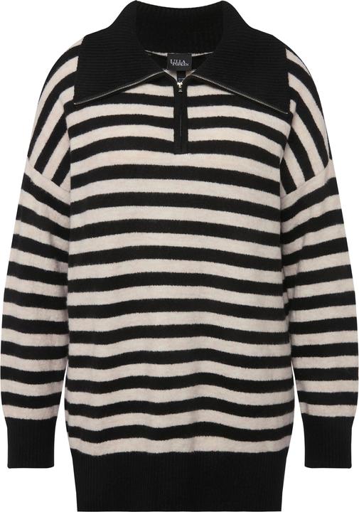 Produktbild Ulla Popken Troyer, Ringel, Oversized, Reissverschluss, Langarm (46, 48)