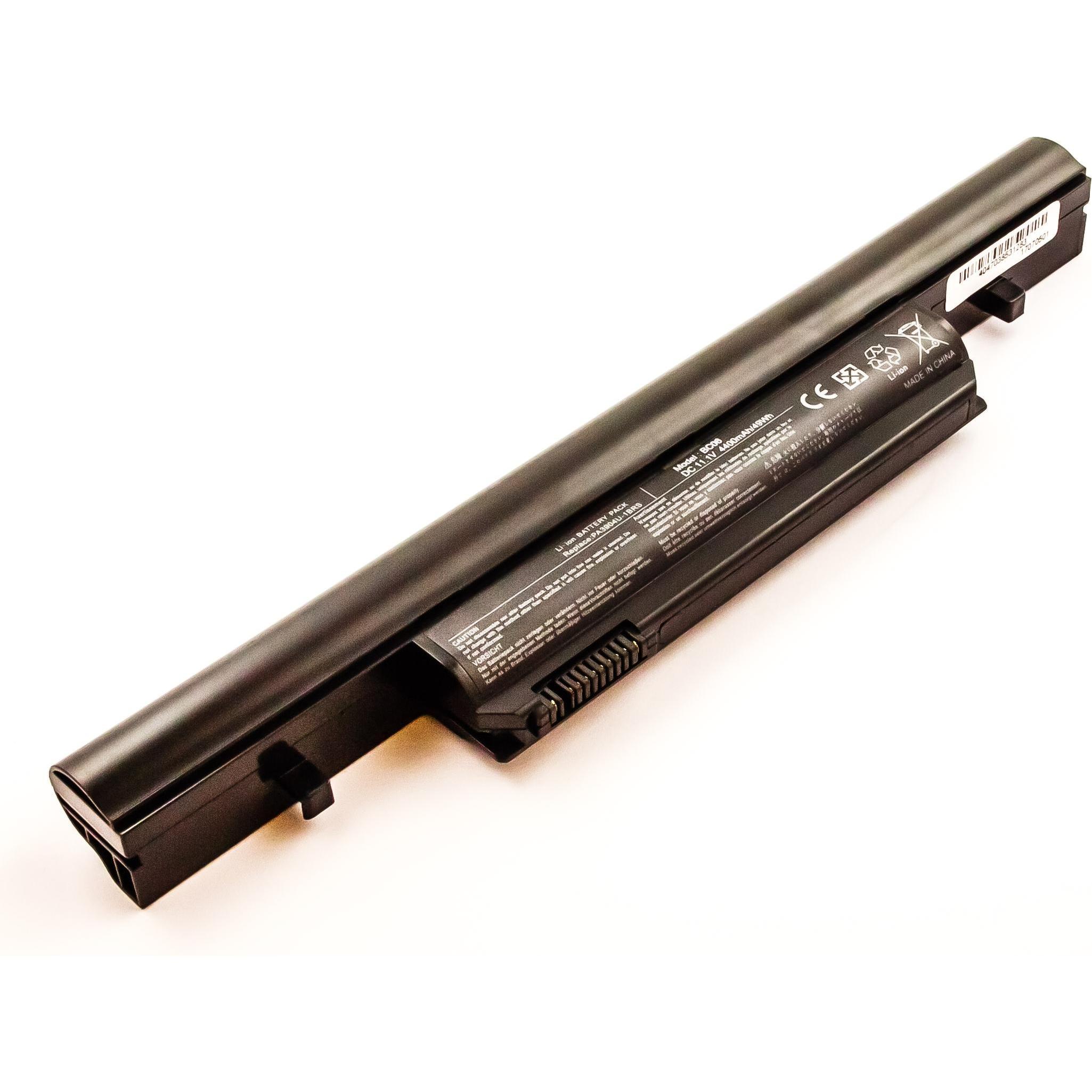 AGI Akku kompatibel mit Toshiba Tecra R850-S8520 - Akku - 4.400 mAh (4400 mAh), Notebook Akku, Schwarz