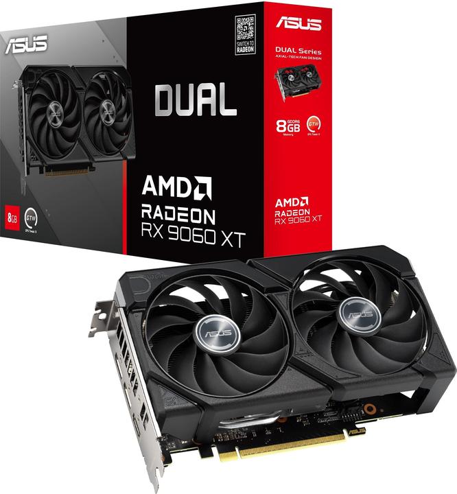 Actual product image ASUS Dual Radeon RX 9060 XT (8 GB)