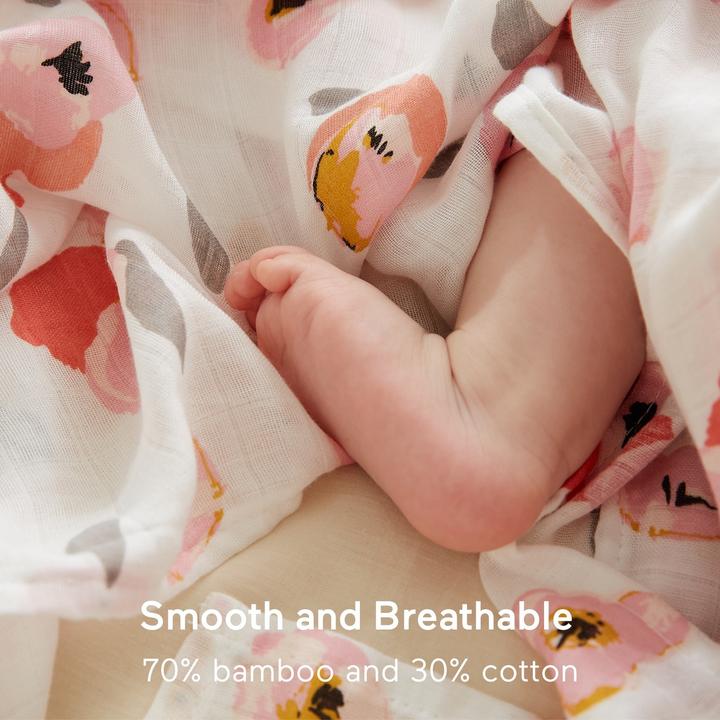 Image du produit Momcozy Couverture Muslin Swaddle 4 Pack (120 cm, 120 cm)