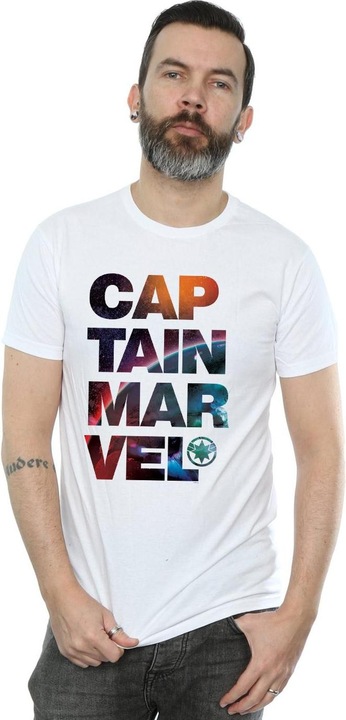 Actual product image Mens Captain Space Text T-Shirt (M)