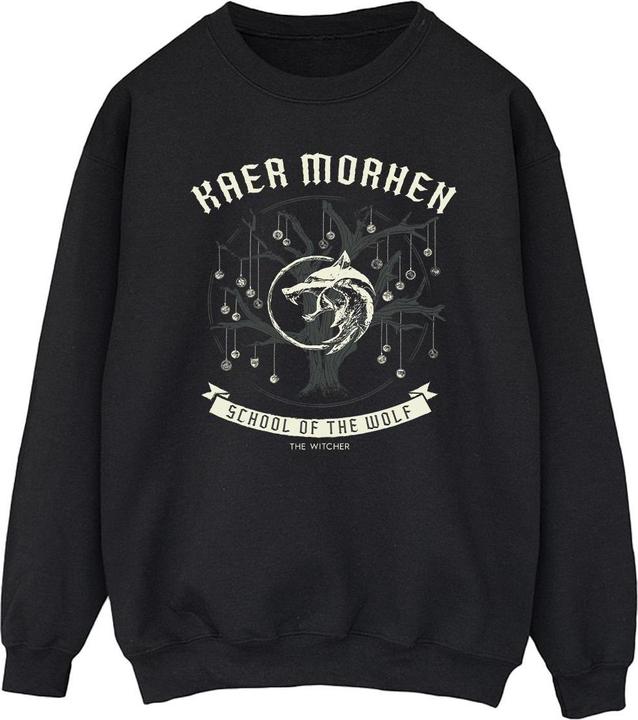 Actual product image Netflix Mens The Witcher School Of The Wolf Sweatshirt (S)