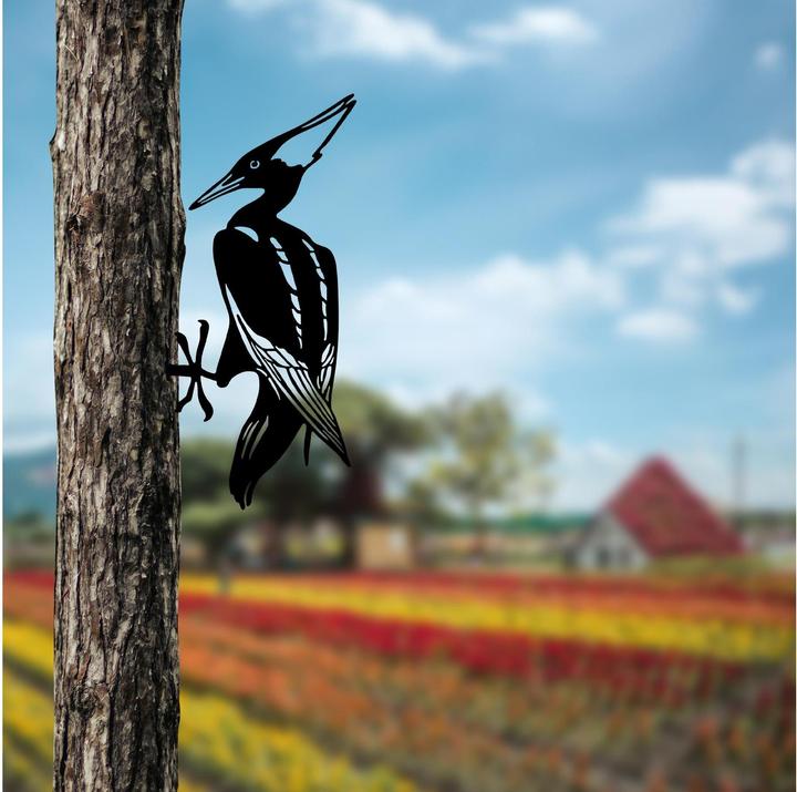 Actual product image Wallxpert Gartenstecker Vogel auf Zweig 22 x 40 cm