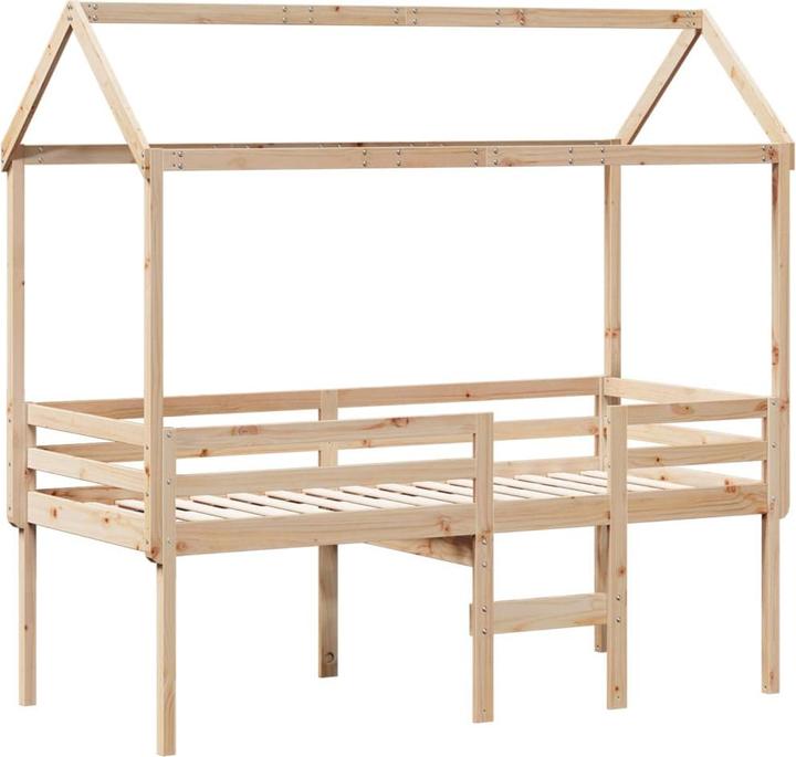 Produktbild vidaXL Hochbett mit Dach (75 x 190 cm)