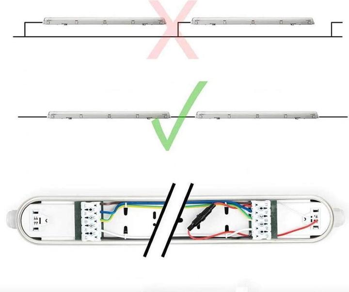 Actual product image Click-licht Wall & Ceiling Lights (4400 lm, G13)