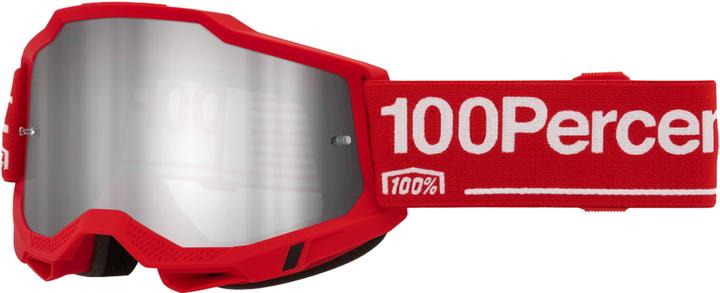 Image du produit 100% ACCURI 2 Goggle Wolg (Rouge, Miroir Argent)