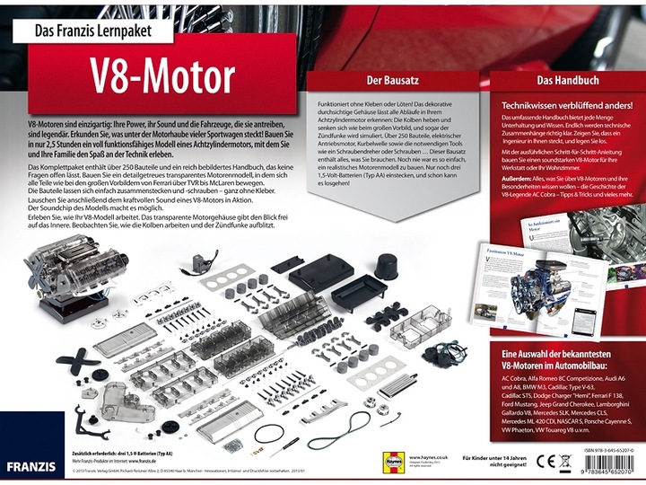 Produktbild Franzis Lernpaket V8-Motor