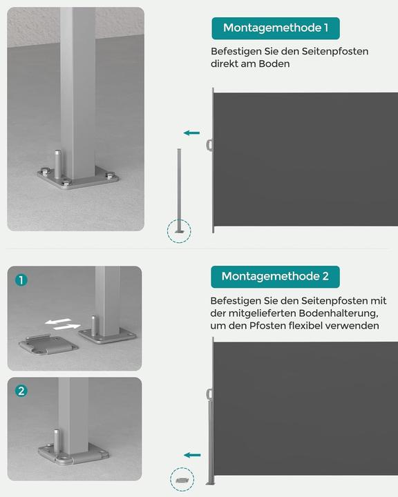 Produktbild Songmics Seitenmarkise (2 m)