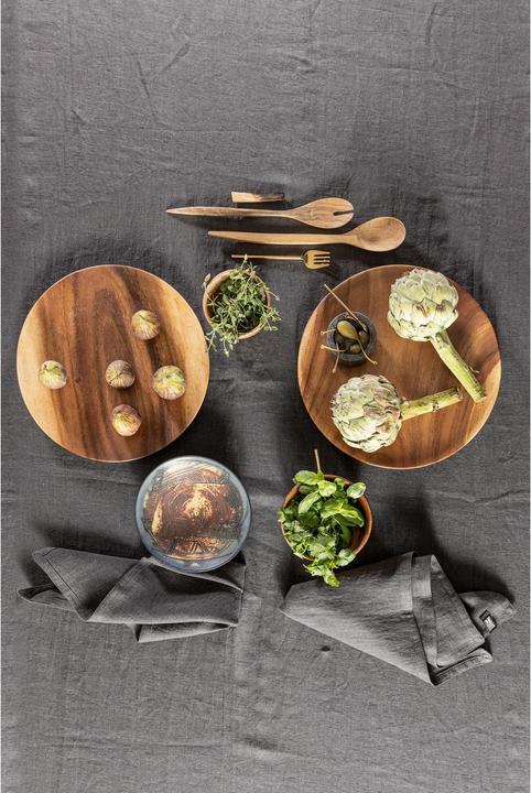 Actual product image Markslöjd Tablecloth Torun 150 cm x 350 m, Dark Grey (150 x 350 cm)