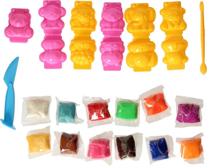 Produktbild Knetset in Aufbewahrungsbox Wildtierformen
