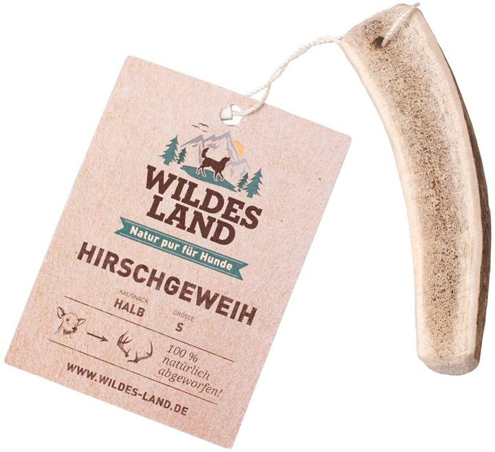 Produktbild Wildes Land Kausnack Hirschgeweih Halb S (Adult, 1 Stk., 44 g)