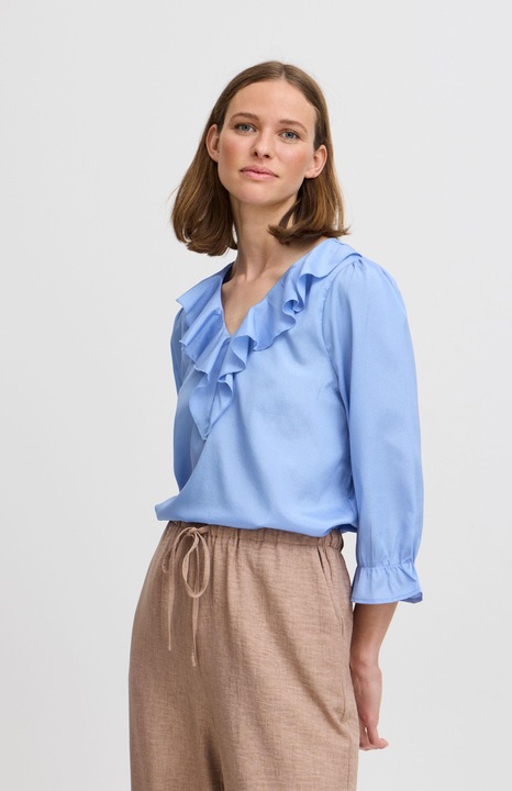 Actual product image B.young BYHANIKO SS FRILL BLOUSE 20816419 (46)