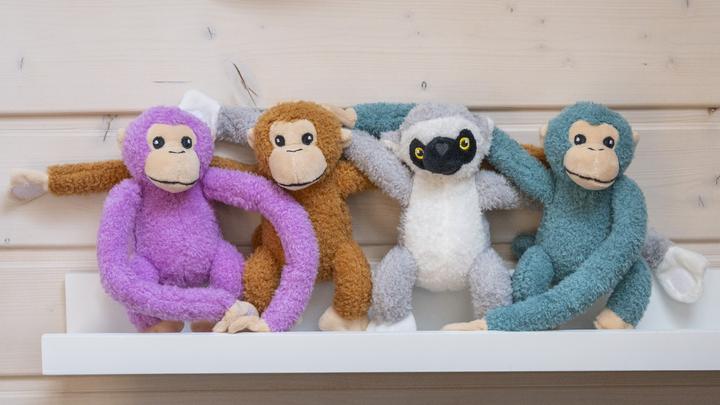 Actual product image Tactic Jungle Mates soft toy - Purple monkey (33 cm)