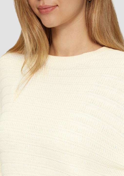 Immagine prodotto s.Oliver Strickpullover Baumwollmix-Pullover mit Strukturmuster (XL)