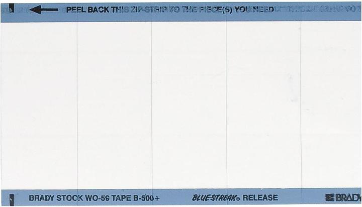 Actual product image Brady WO-59-PK, B-500, WRITABLE labels, vinyl, white, matt, 25 x 57 mm, removable, the (5.72 cm)