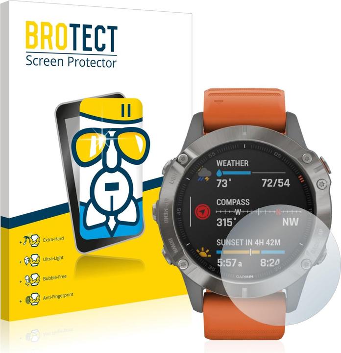 BROTECT AirGlass Panzerglasfolie (fenix 6 Pro)