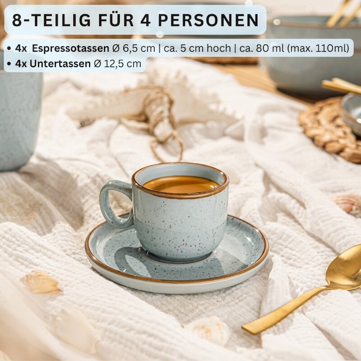 Produktbild Sänger Espressotassen Set Rio Lagune (80 ml, 4 x)