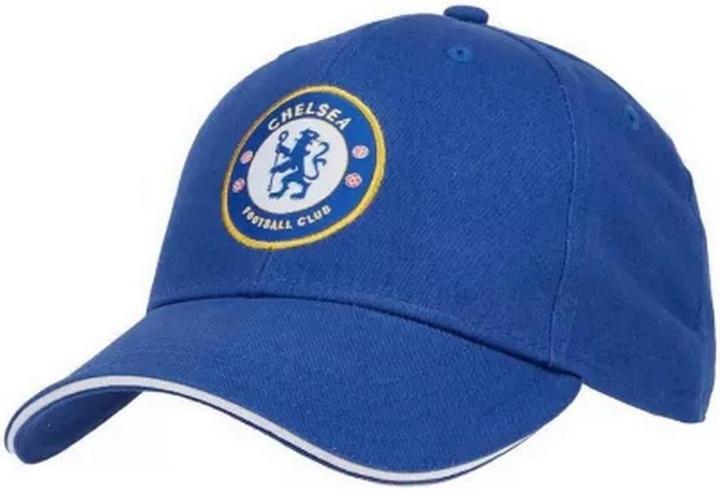 Actual product image Chelsea FC Crest Sandwich Peak Baseball Cap (One size)