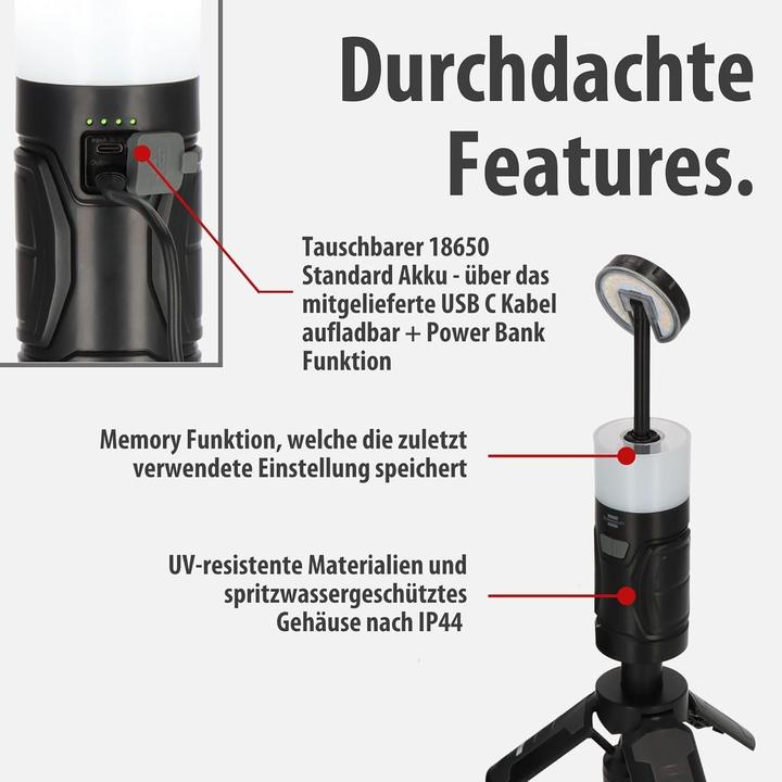 Productafbeelding Brennenstuhl Akku LED Outdoor Campinglampe UL400AT