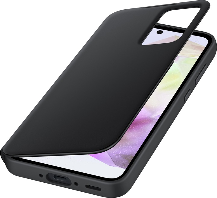Productafbeelding Samsung Boekomslag Smart View Portemonnee Hoesje Zwart (Samsung Galaxy A35)