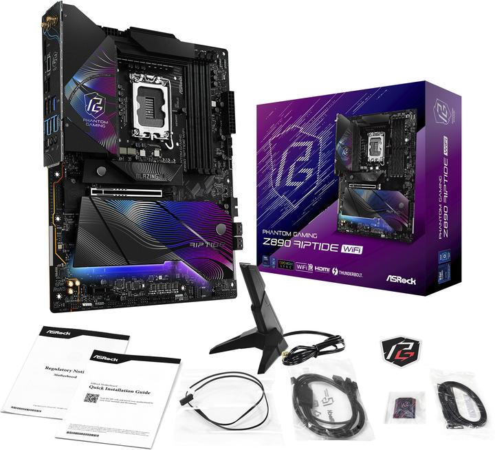 Productafbeelding AsRock Z890 Riptide WiFi Intel DDR5 S1851 (LGA 1851, Intel Z890, ATX)