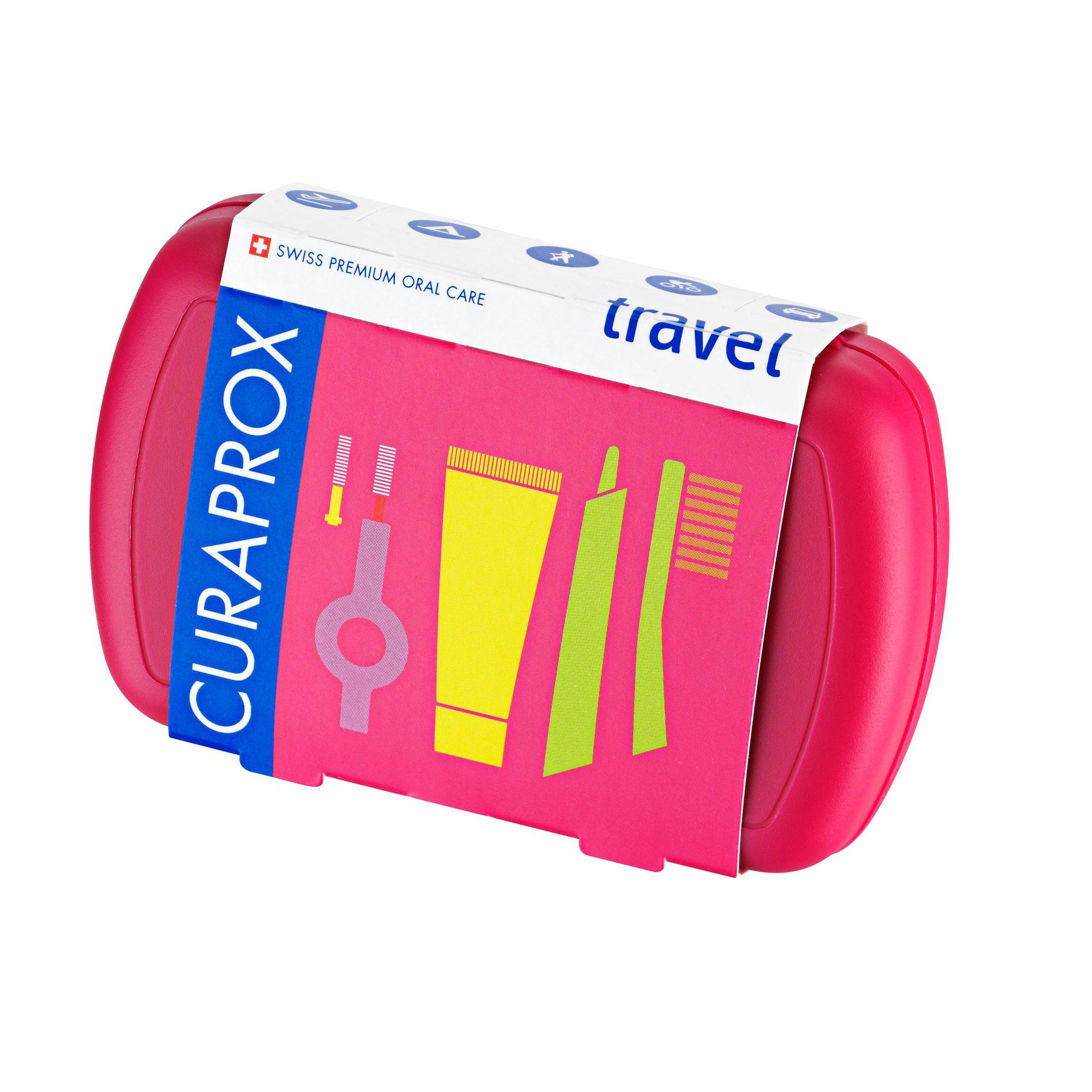 Thumbnail - Curaprox, Handzahnbürste, Travel Set Rot (Weich, 1 x)