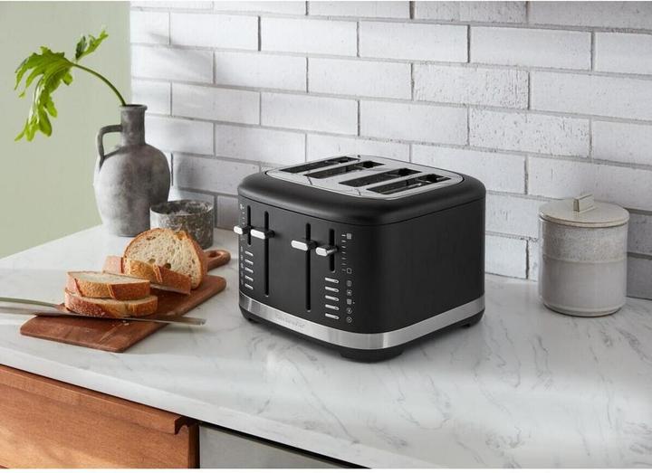Produktbild KitchenAid 5KMT4109EBM manueller 4-Scheiben Toaster Matt Schwarz