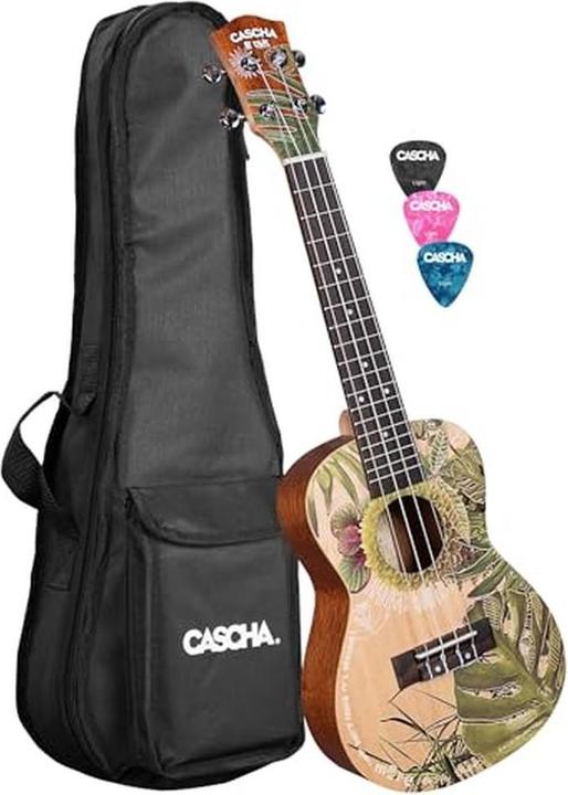Produktbild Cascha Konzert-Ukulele Art Series Leafy für Anfänger und Fortgeschrittene (Konzert)