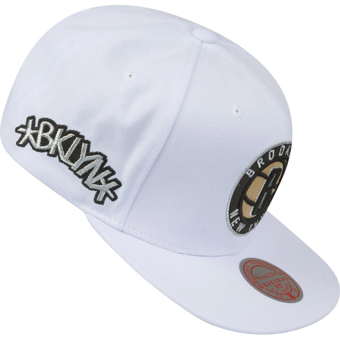 Thumbnail - Mitchell & Ness, Herren, Cap, White Brooklyn Nets, Weiss, (One Size)