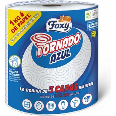 Thumbnail - Foxy Tornado Azul, Haushaltspapier, Weiss