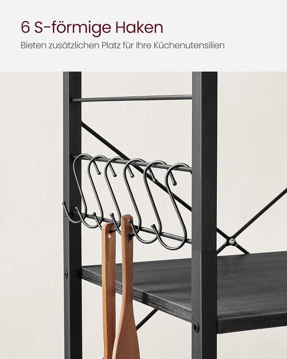 Actual product image Songmics Kitchen shelf on castors