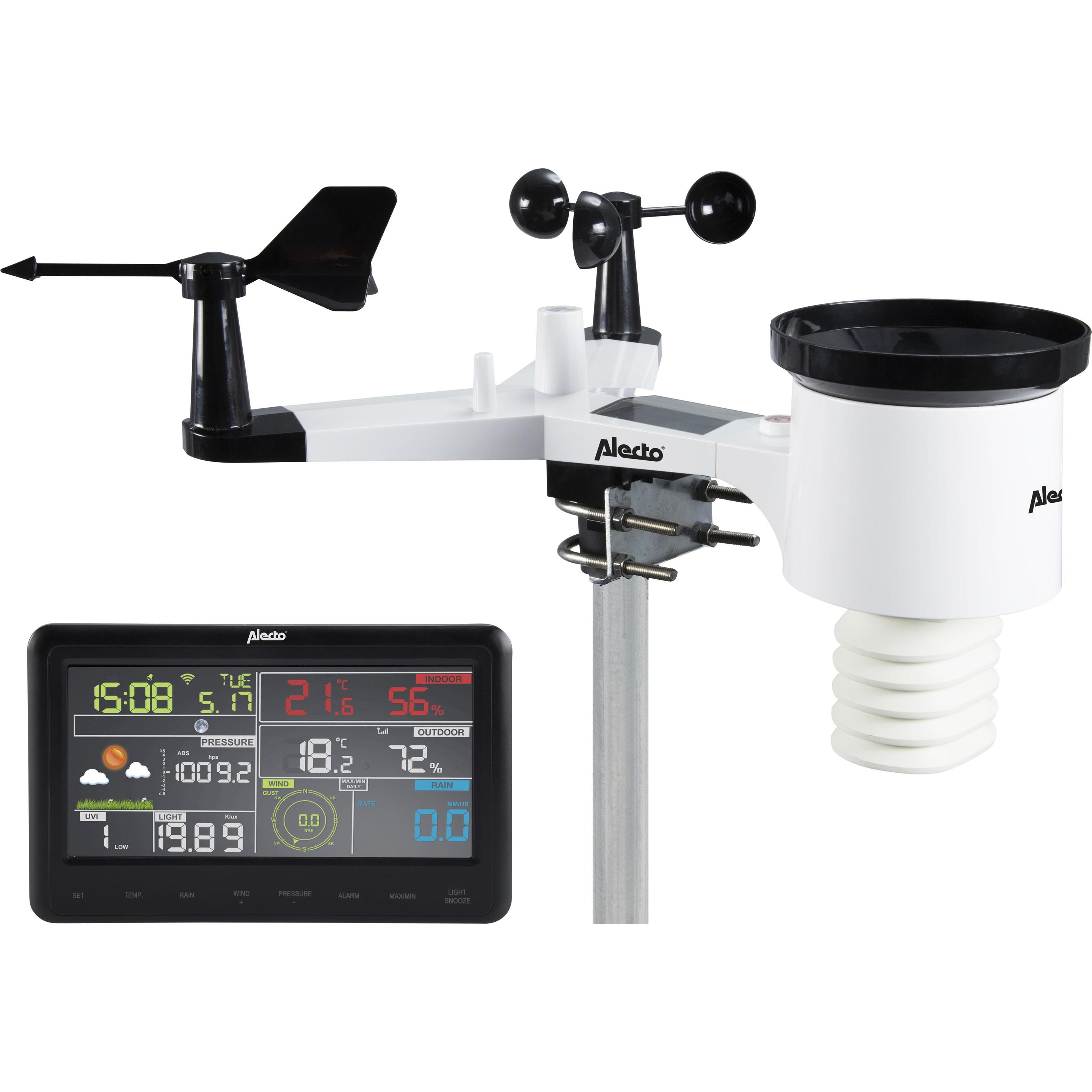 Alecto WEERSTATION WS-5500, Stazione meteo, Nero