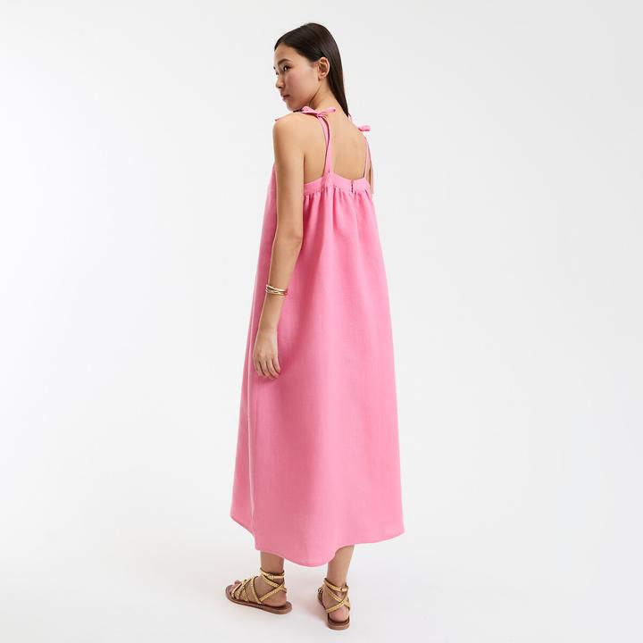Actual product image La Redoute Collections Langes ausgestelltes Leinenkleid (S)