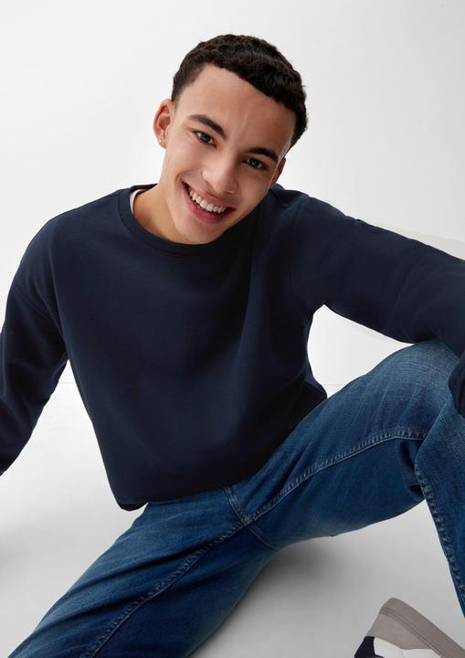 Produktbild s.Oliver Sweatshirt Sweatshirt mit Logostickerei (S)