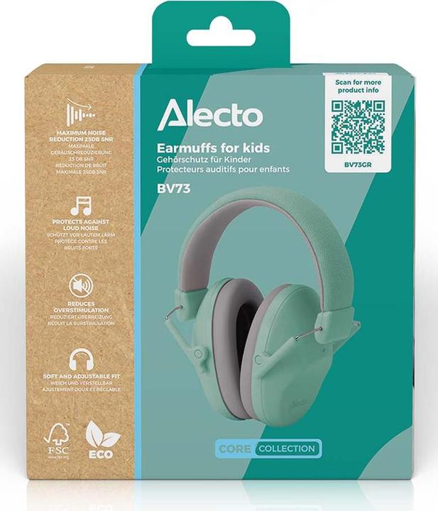 Productafbeelding Alecto Gehoorbescherming voor kinderen groen (1x)