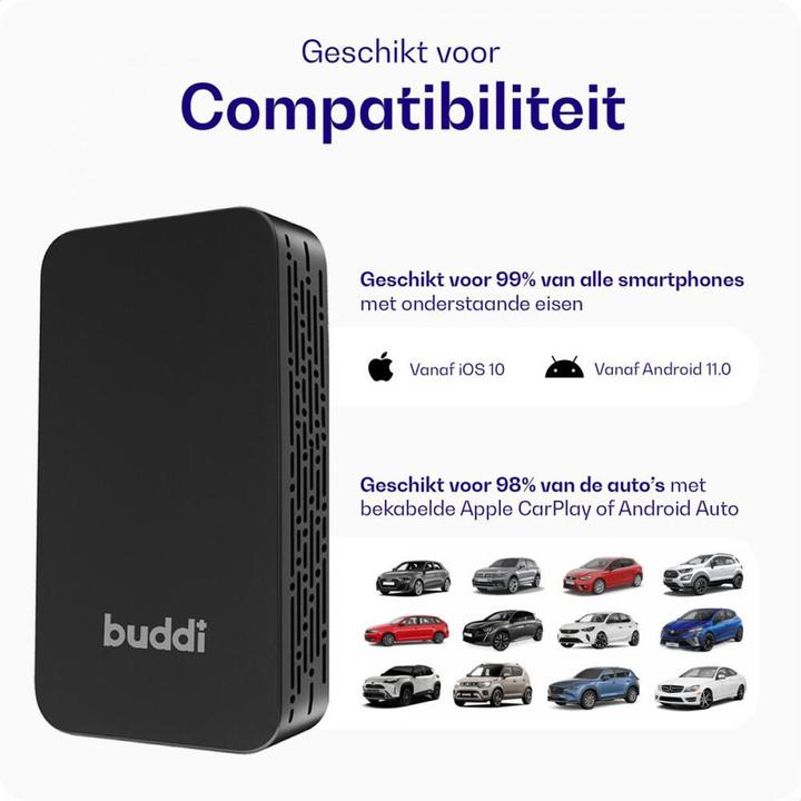 Immagine prodotto Buddi Play 2 Bluetooth Adapter Apple Carplay & Android Auto (Ricevitore)