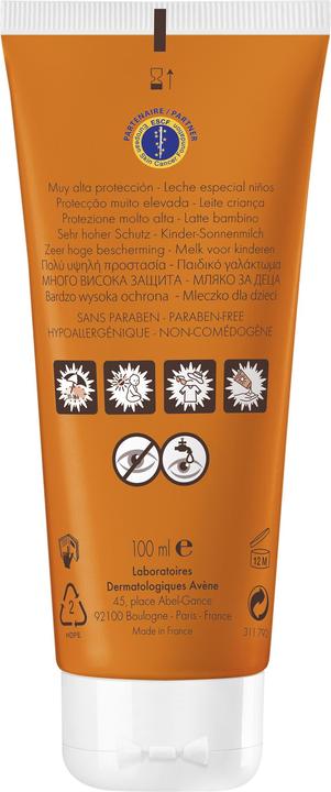 Actual product image Avène Children's suntan lotion (Suntan cream, SPF 50, 100 ml, 150 g)